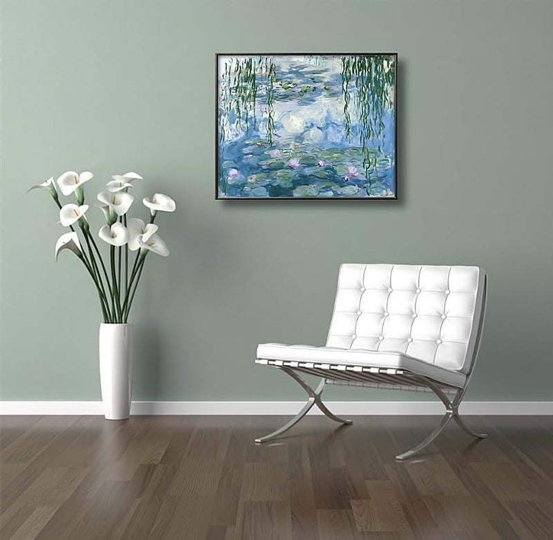 NIHOJIUMA NIHO-JIUMA Diamond Painting Kits Monet's Water Lilies, 5D DIY Full Drill Diamond Art Gift for Adults, Home Decoration (30 X 40 cm / 12 X 16 inches) - Image 3